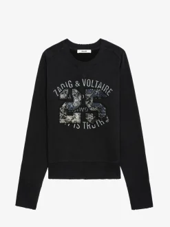 Cheap Zadig & Voltaire Arvene Diamanté SweatshirtNEW Grischineclair